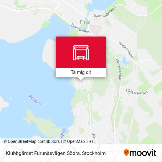 Klubbgärdet Furunäsvägen Södra karta