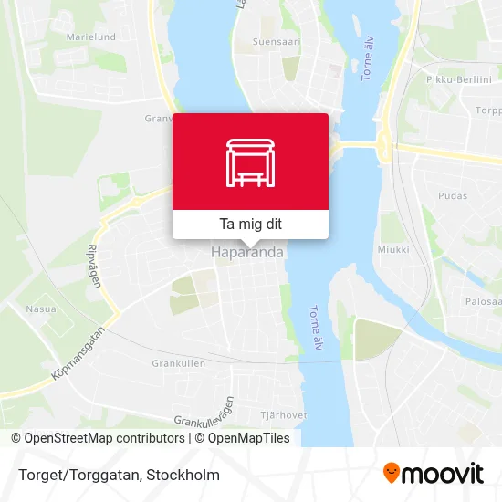 Torget/Torggatan karta