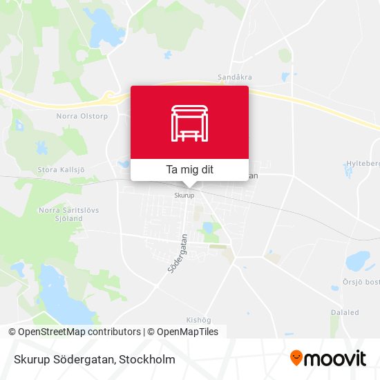 Skurup Södergatan karta