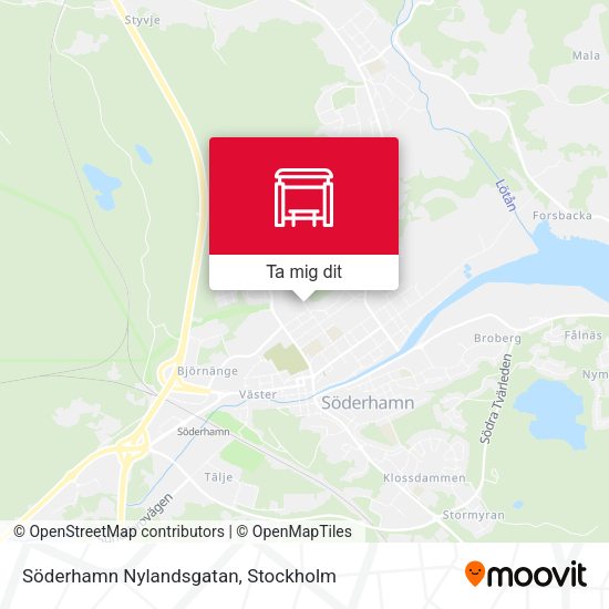 Söderhamn Nylandsgatan karta