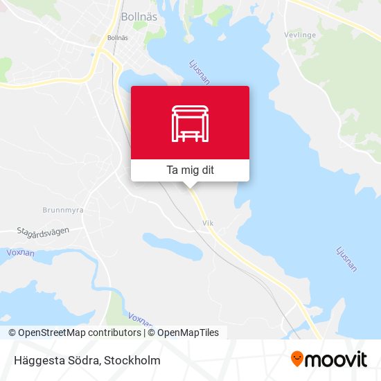 Häggesta Södra karta