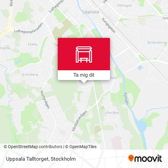 Uppsala Talltorget karta