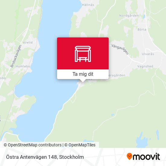 Östra Antenvägen 148 karta