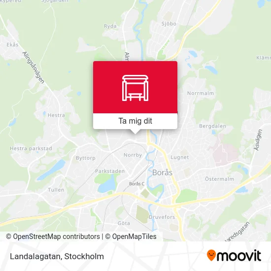 Landalagatan karta