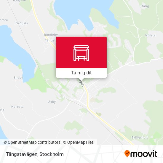 Tängstavägen karta