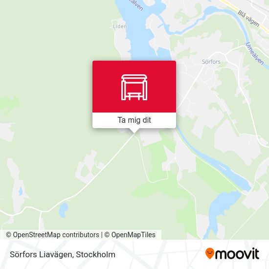 Sörfors Liavägen karta