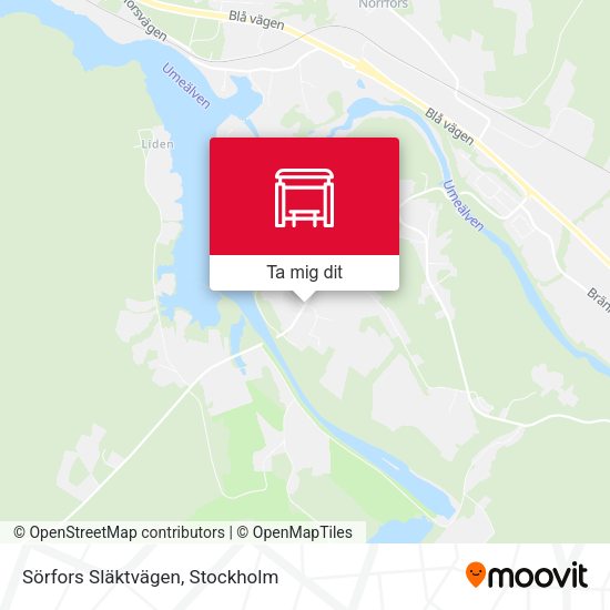 Sörfors Släktvägen karta