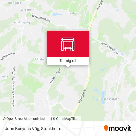 John Bunyans Väg karta