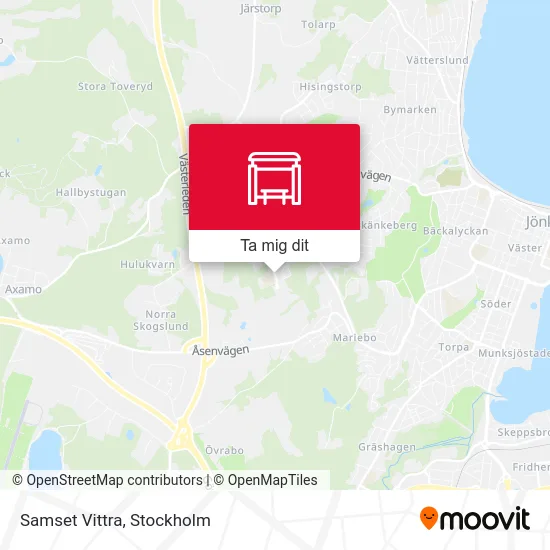 Samset Vittra karta