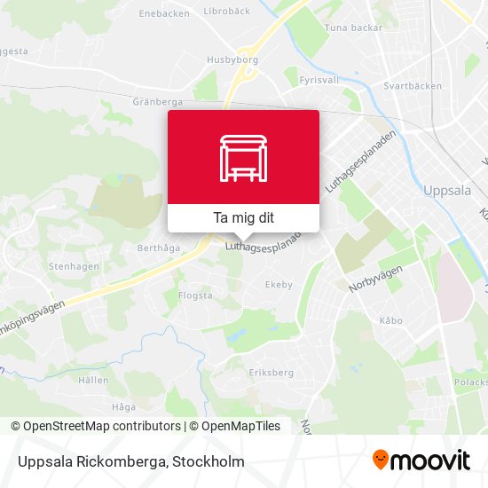Uppsala Rickomberga karta
