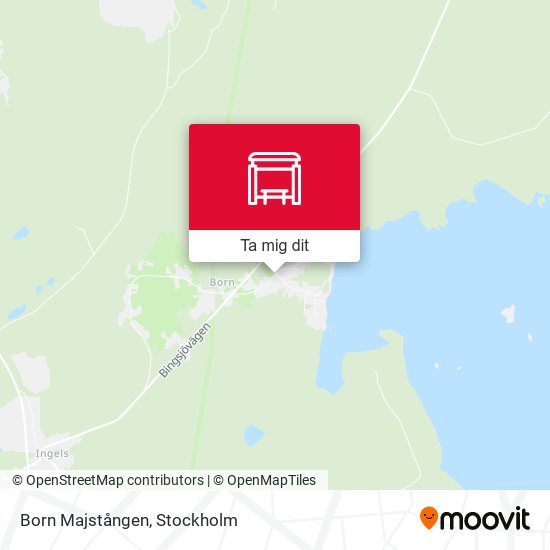 Born Majstången karta
