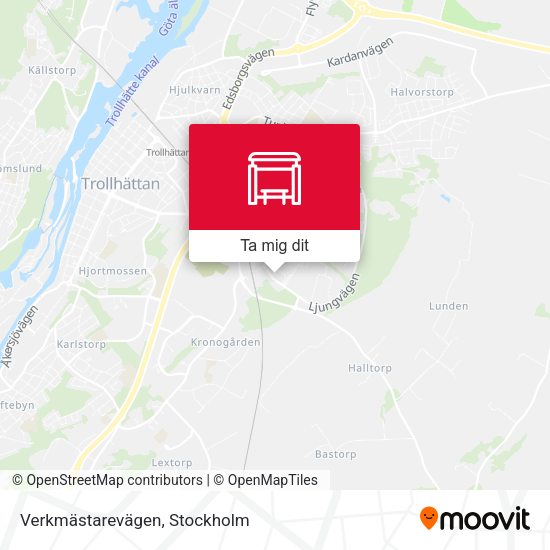 Verkmästarevägen karta