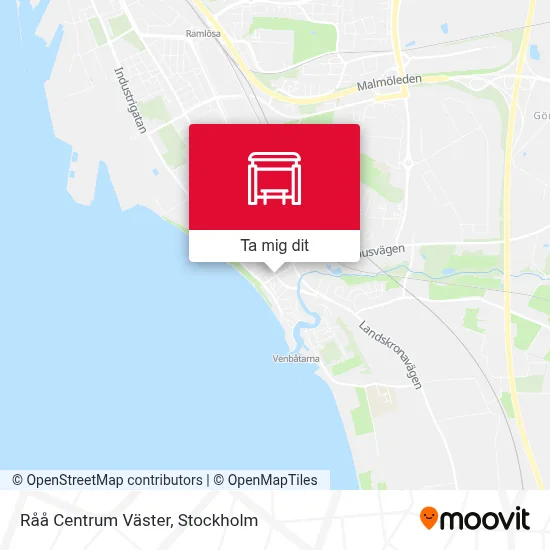 Råå Centrum Väster karta