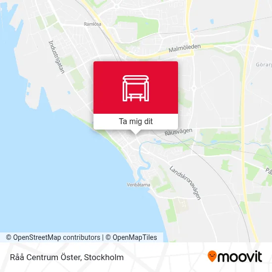Råå Centrum Öster karta