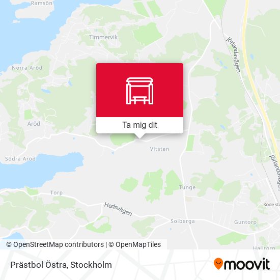 Prästbol Östra karta