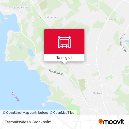 Framnäsvägen karta