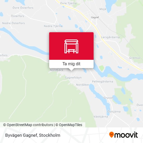 Byvägen Gagnef karta