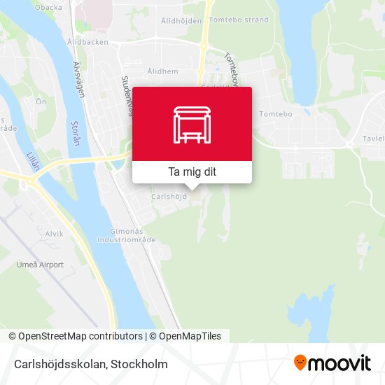 Carlshöjdsskolan karta