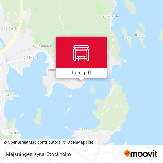 Majstången Kyna karta