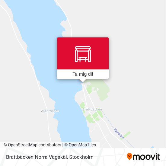 Brattbäcken Norra Vägskäl karta