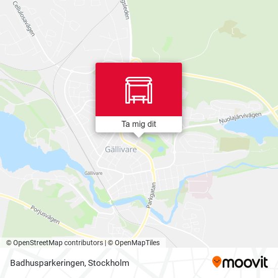 Badhusparkeringen karta