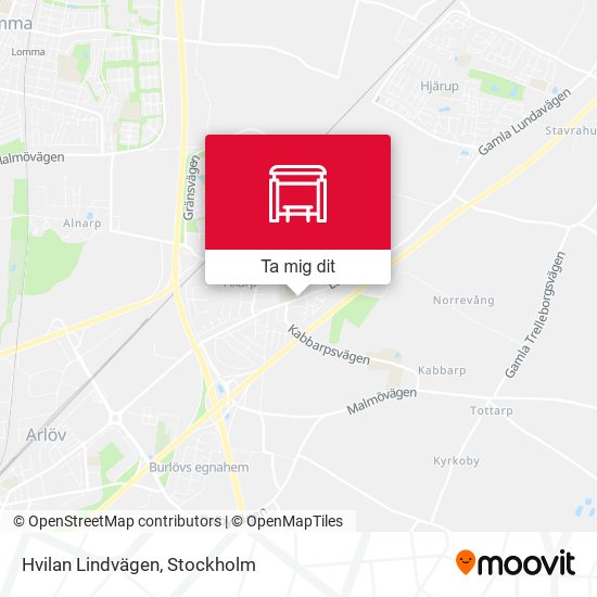 Hvilan Lindvägen karta