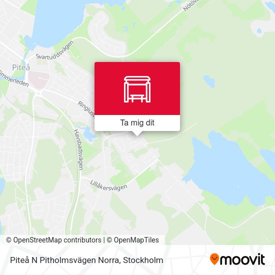 Piteå N Pitholmsvägen Norra karta