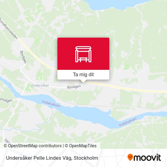 Undersåker Pelle Lindes Väg karta
