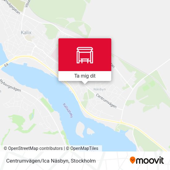 Centrumvägen/Ica Näsbyn karta