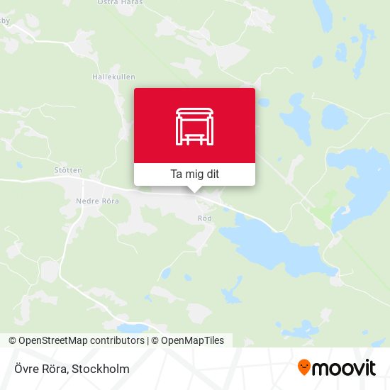 Övre Röra karta
