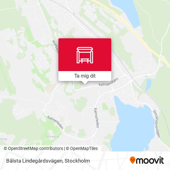 Bålsta Lindegårdsvägen karta