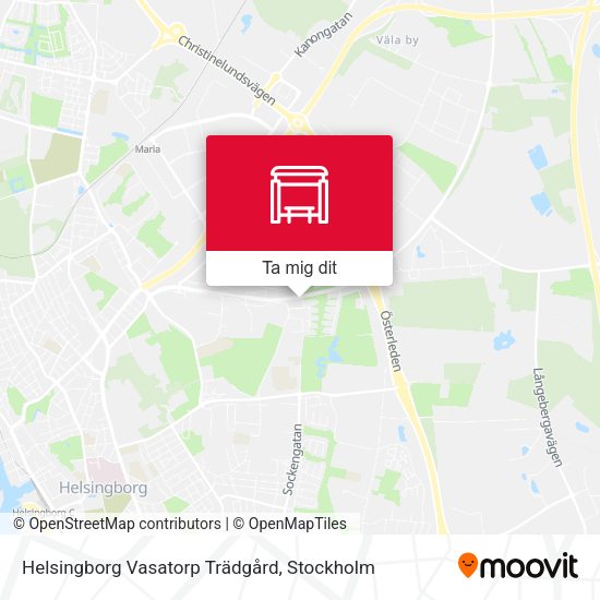 Helsingborg Vasatorp Trädgård karta