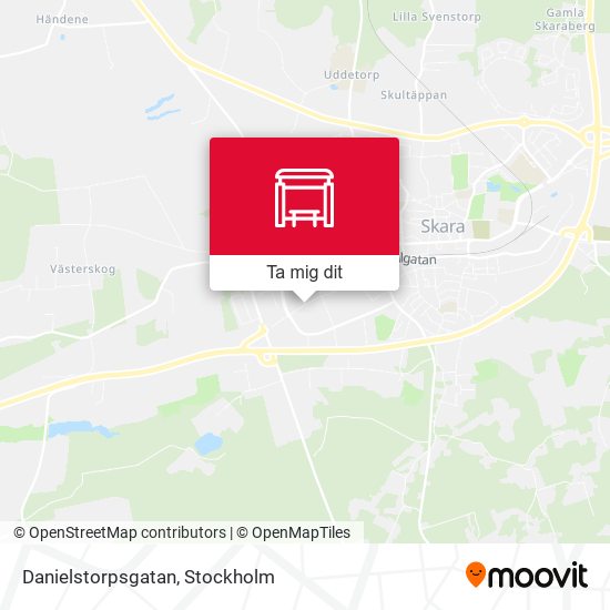 Danielstorpsgatan karta