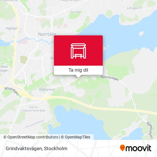Grindvaktsvägen karta
