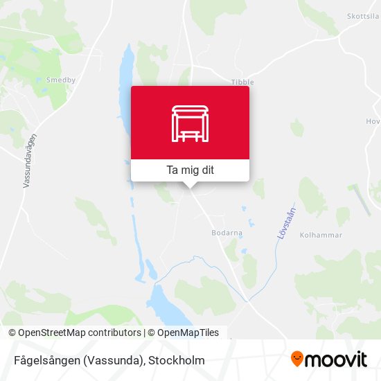 Fågelsången (Vassunda) karta