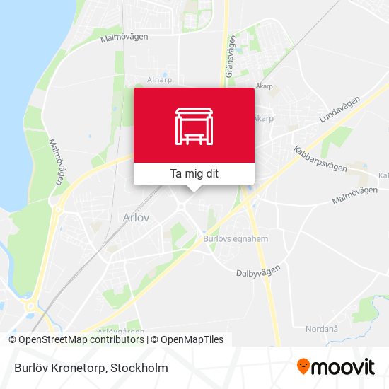 Burlöv Kronetorp karta