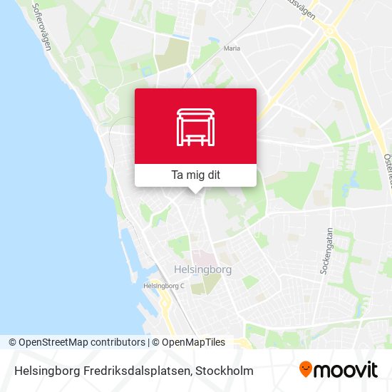 Helsingborg Fredriksdalsplatsen karta