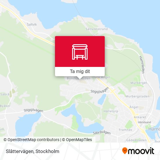 Slåttervägen karta