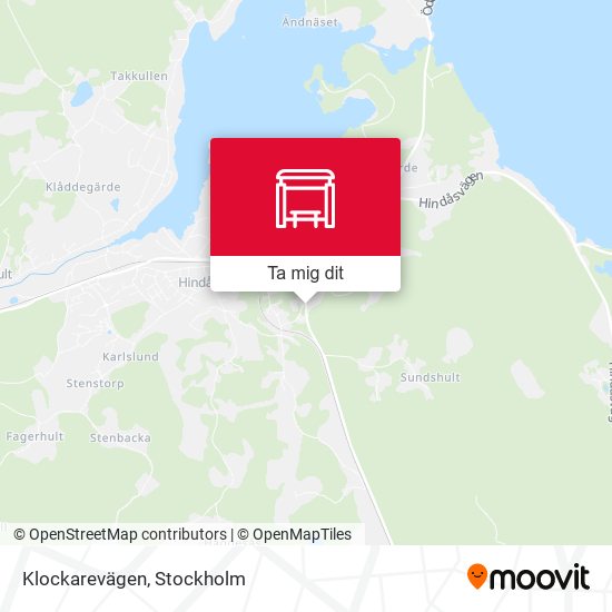 Klockarevägen karta