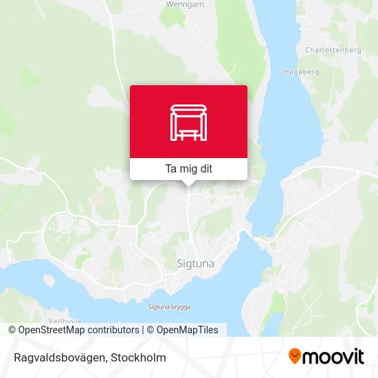 Ragvaldsbovägen karta