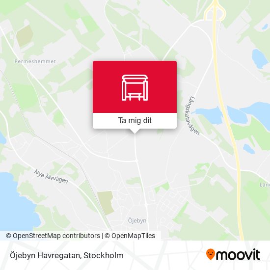 Öjebyn Havregatan karta