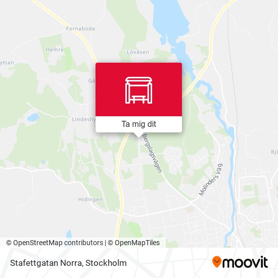 Stafettgatan Norra karta