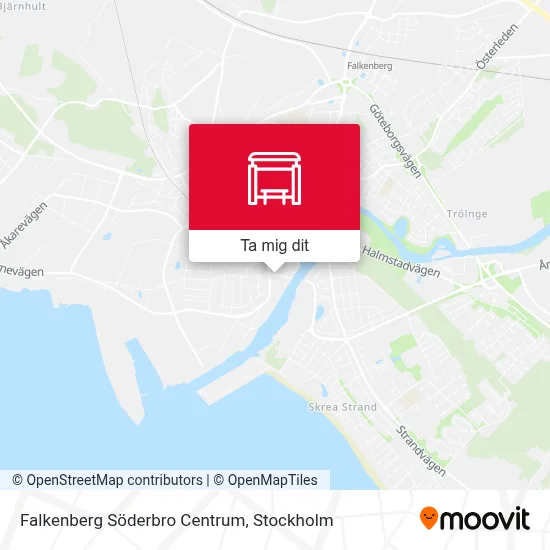 Falkenberg Söderbro Centrum karta
