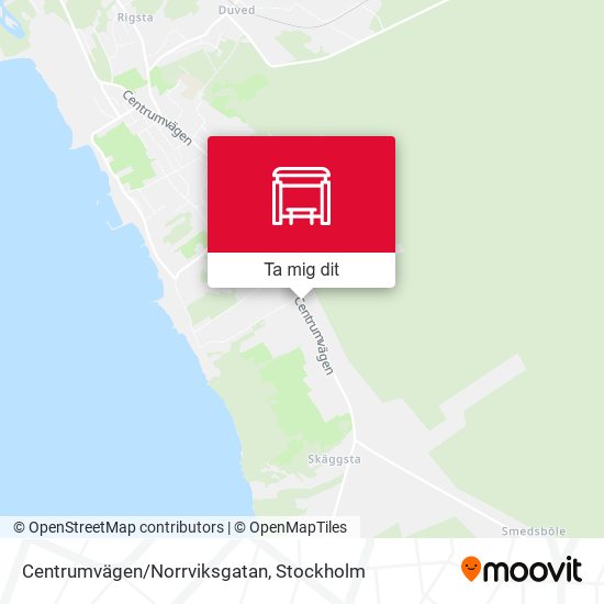 Centrumvägen/Norrviksgatan karta