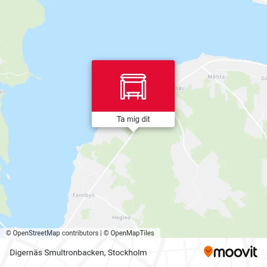 Digernäs Smultronbacken karta