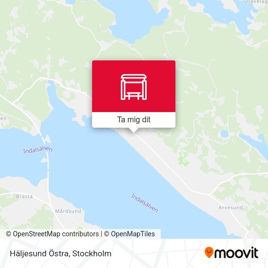 Häljesund Östra karta