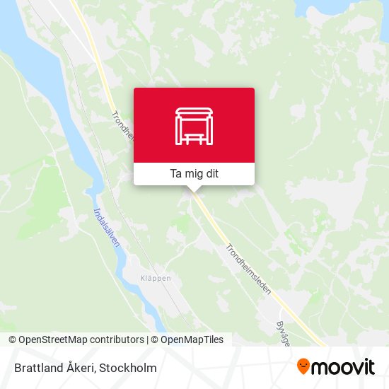 Brattland Åkeri karta