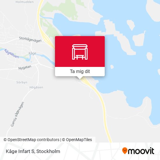Kåge Infart S karta