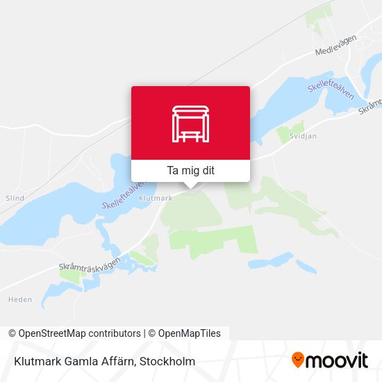 Klutmark Gamla Affärn karta