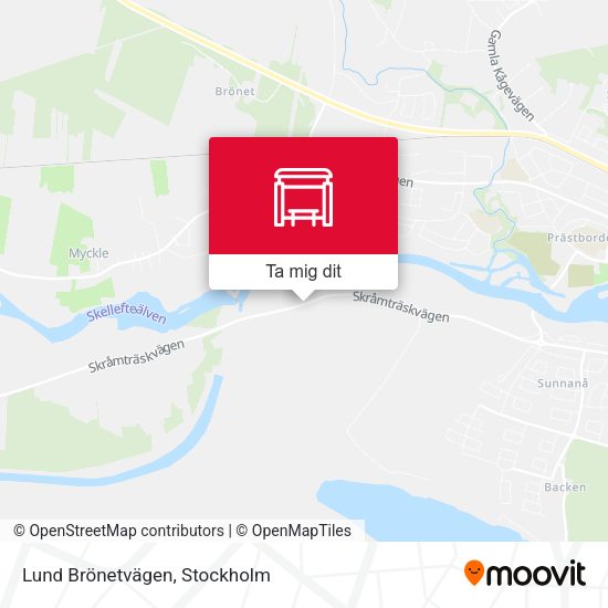 Lund Brönetvägen karta